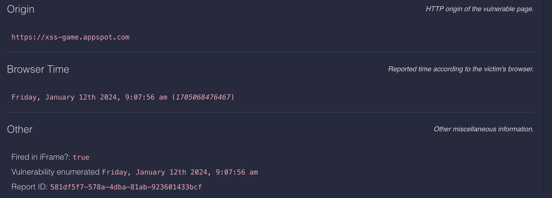 xsshunter-express example 1